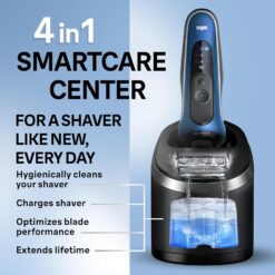 Braun Electric Shaver for Men, Series 6 6177cc, Wet & Dry Shave, Turbo & Gentle Shaving Modes, Foil Shaver, Blue