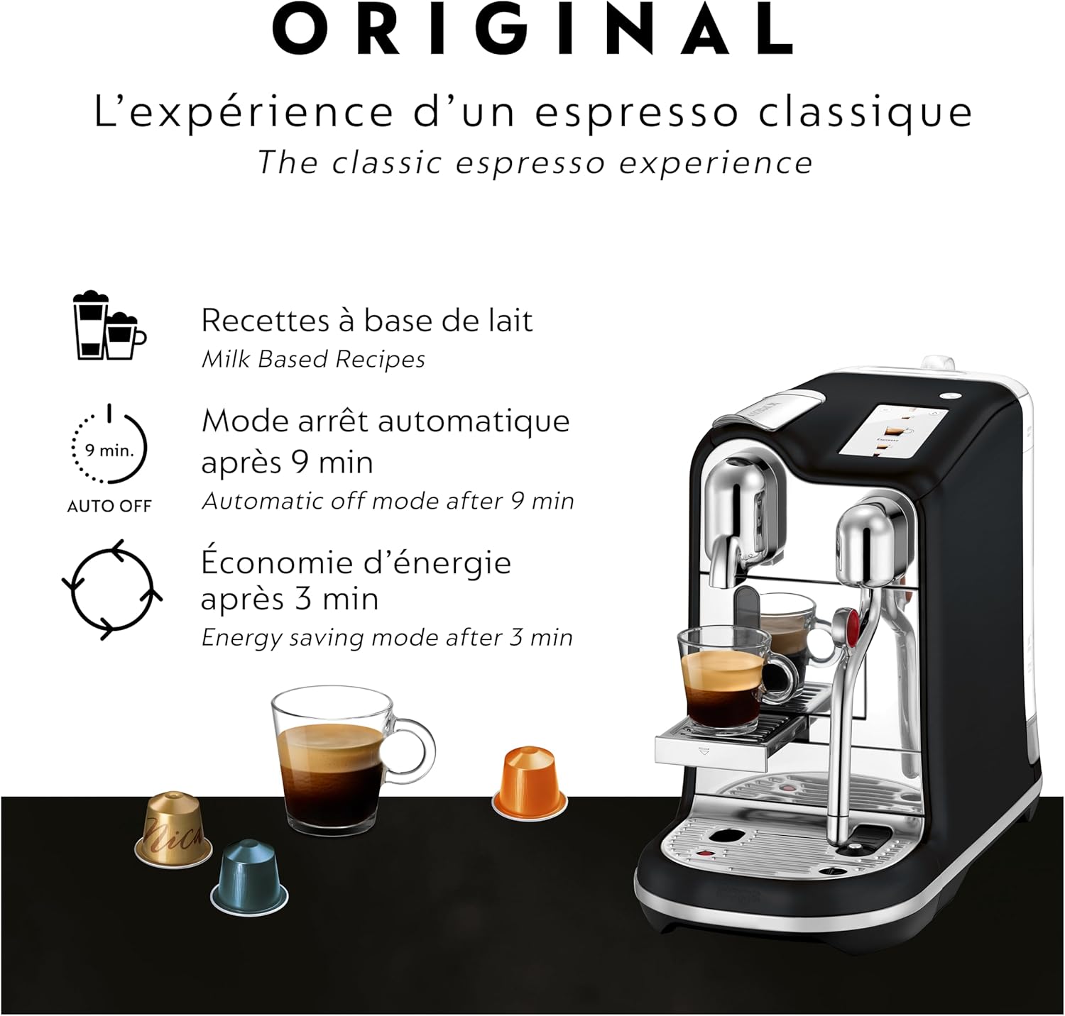 Nespresso Creatista Pro Espresso Machine by Breville, Black Truffle