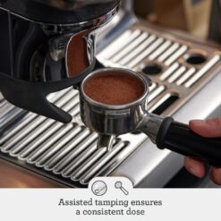 Breville Barista Express Impress Espresso Machine BES876OLT, Olive Tapenade