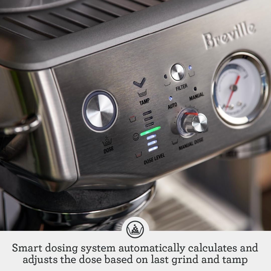 Breville Barista Express Impress Espresso Machine BES876OLT, Olive Tapenade