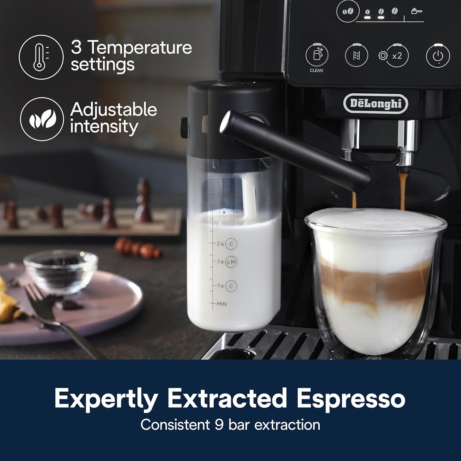 De'Longhi Magnifica Start Automatic Espresso Machine with Auto Milk Frother & Built in Grinder
