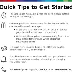 Bosch 300 Series Fully Automatic Espresso and Coffee Machine