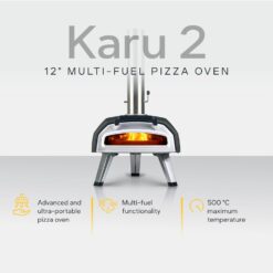 Ooni Karu 2 Multi-Fuel Outdoor Pizza Oven - Wood and Gas Outdoor Pizza Oven