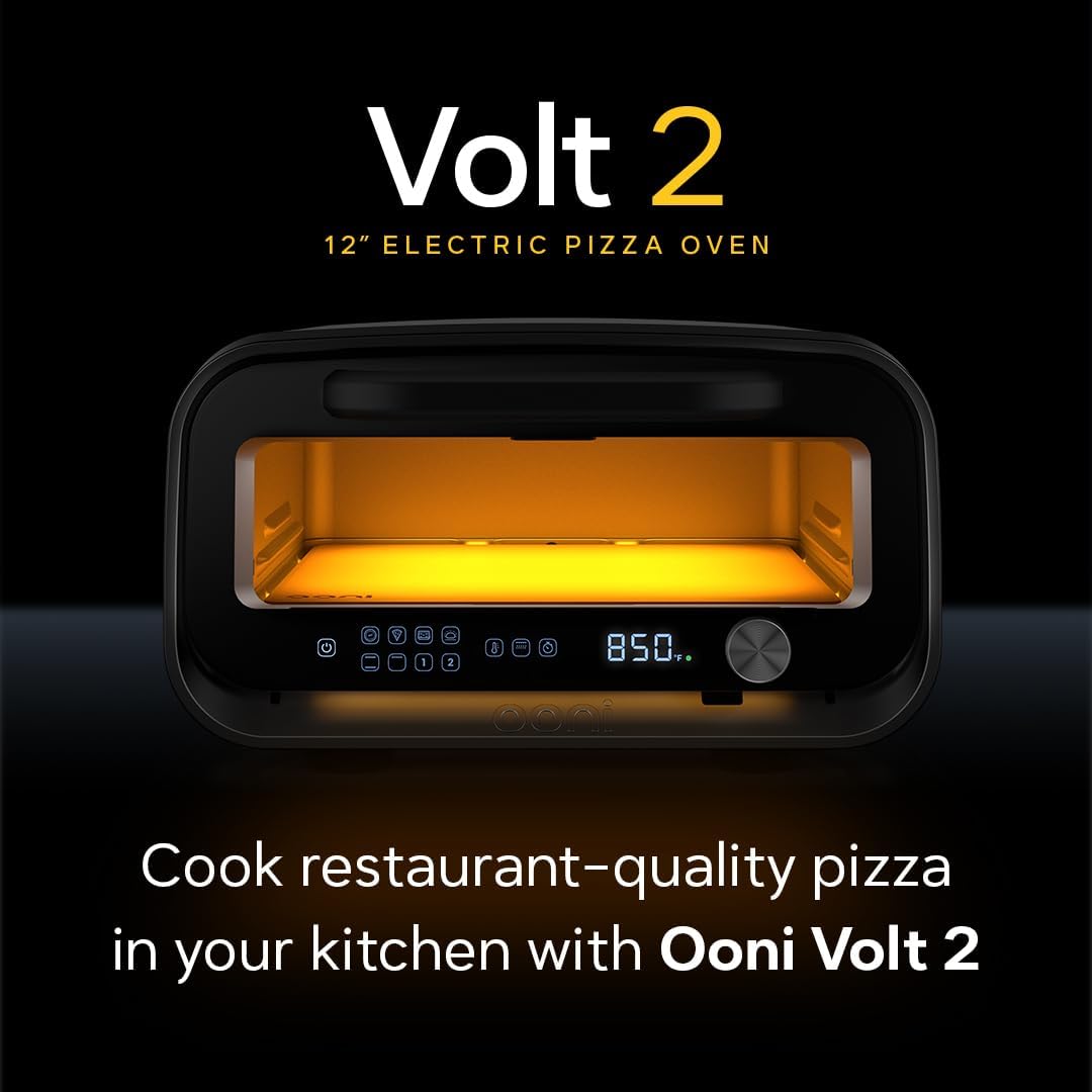 Ooni Volt 2 Electric Indoor Pizza Oven - Versatile Countertop Electric Toaster Oven