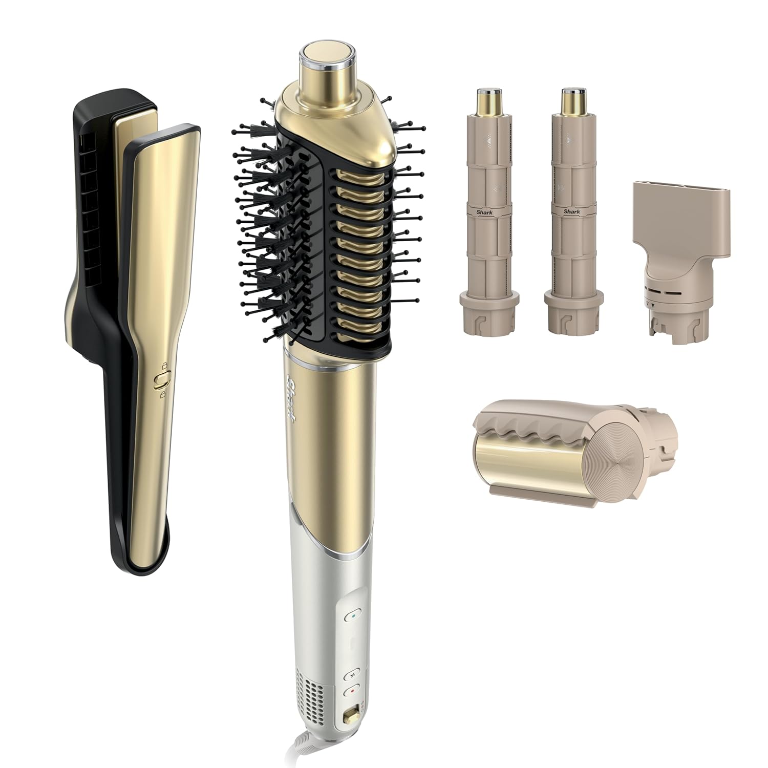 Shark Glam Ceramic & Powerful Air Styling & Drying System, HD6051S (Straight & Wavy Hair)