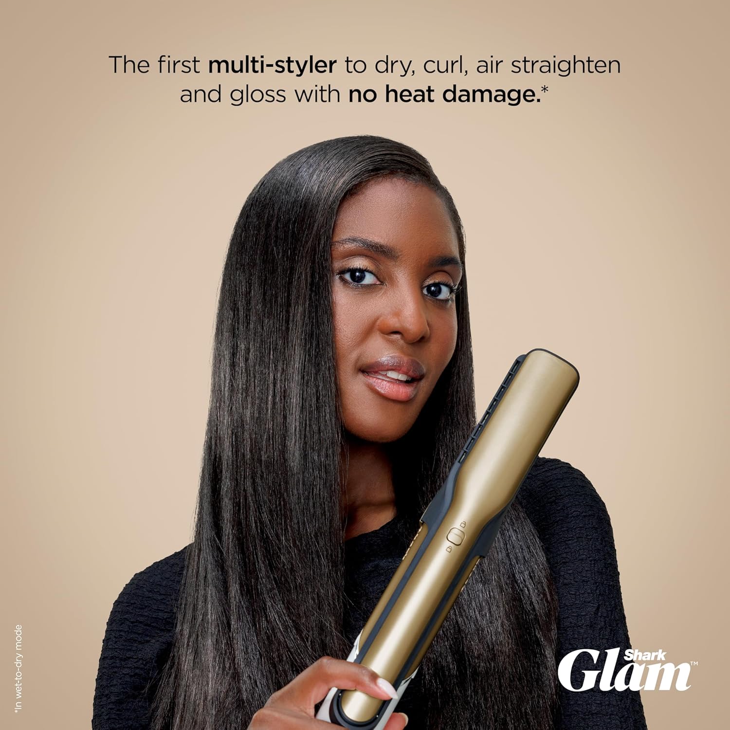 Shark Glam Ceramic & Powerful Air Styling & Drying System, HD6051S (Straight & Wavy Hair)