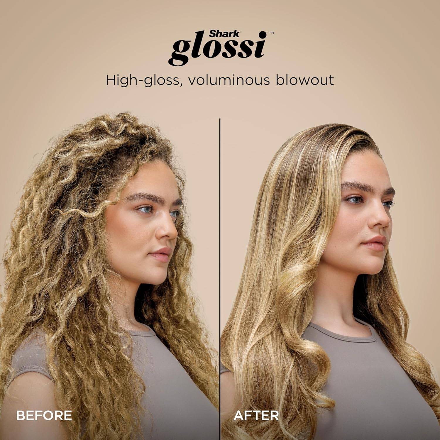 Shark Glam Ceramic & Powerful Air Styling & Drying System, HD6051S (Straight & Wavy Hair)