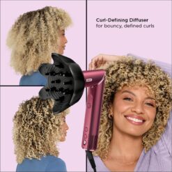 Shark FlexStyle Air Styling & Drying System, Powerful Hair Dryer Brush & Multi-Styler, Black Cherry, HD457CR