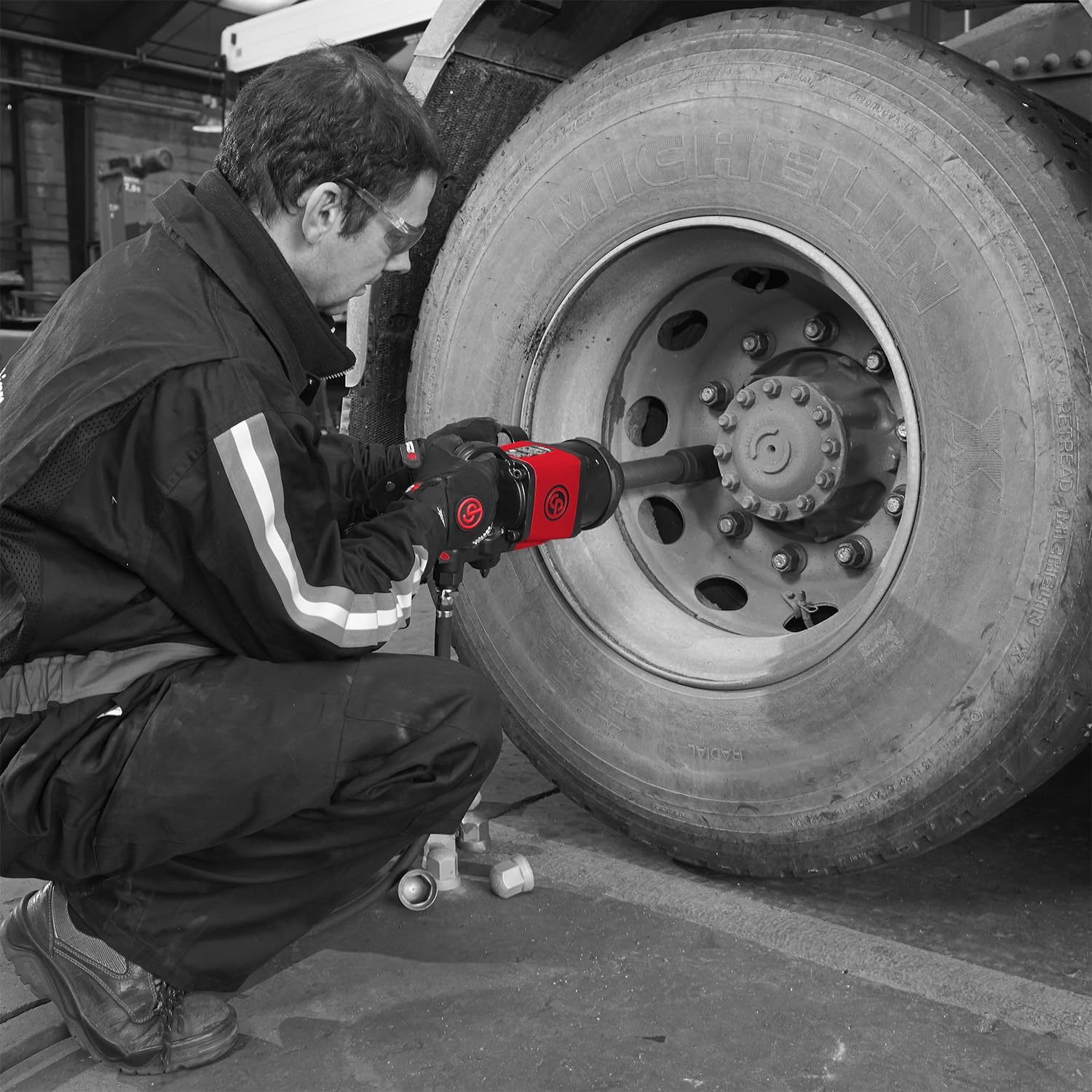 Chicago Pneumatic CP7782-6 Air Impact Wrench (1 Inch), 6 Inch Ext. Anvil, Air Gun Industrial Repair & Assembly Tool