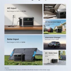Anker SOLIX C1000 Gen 2 Portable Power Station, 2,000W (Peak 3,000W) Solar Generator
