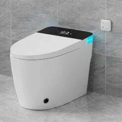 Vipbear Smart Toilet with Elongated Heated Seat, Auto Flush, Soft-Close Seat & Lid, Night Light