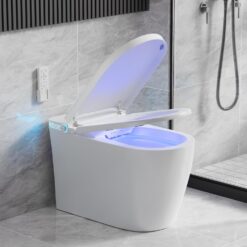 Vipbear Smart Toilet with Bidet Built in, Elongated Toilet with Heated Seat, Dryer, Auto-Lift Lid, Soft Close