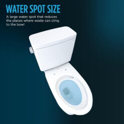TOTO Drake Two-Piece Elongated 1.28 GPF Universal Height TORNADO FLUSH Toilet - MS776124CEFG.10#01