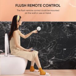 LEIVI Smart Toilet with Built-in Heated Seat, Tankless Toilet with Auto Flushing, Adjustable Seat Temp, Elongated