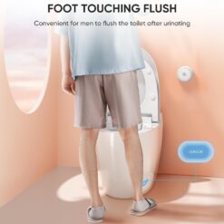 LEIVI Smart Toilet with Built-in Heated Seat, Tankless Toilet with Auto Flushing, Adjustable Seat Temp, Elongated