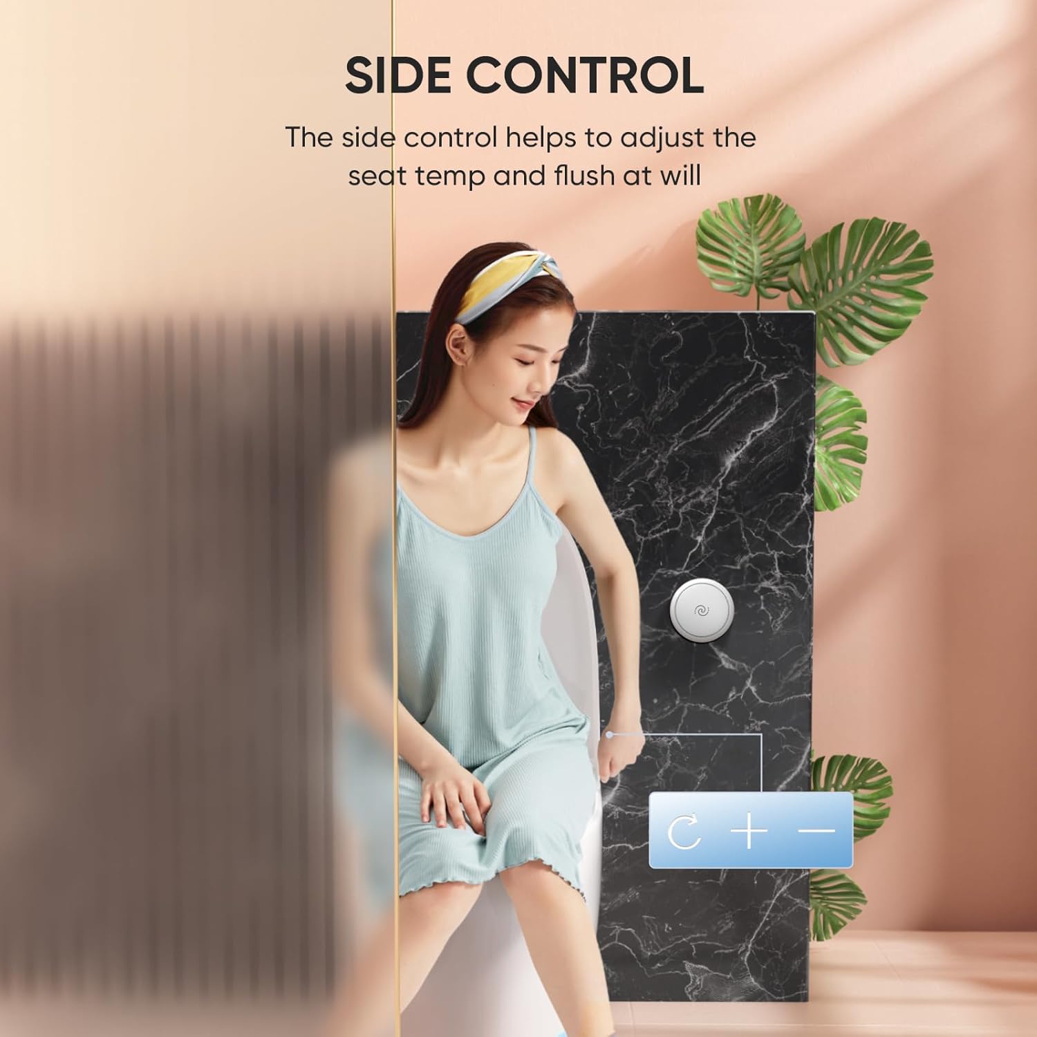 LEIVI Smart Toilet with Built-in Heated Seat, Tankless Toilet with Auto Flushing, Adjustable Seat Temp, Elongated