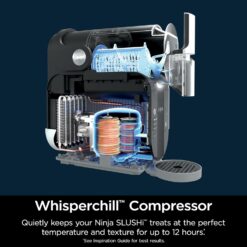 Ninja SLUSHi Professional Frozen Drink Maker with RapidChill Technology, 88 oz. Frozen Drink & Slushie Machine, 5 Preset Programs, Frozen Margaritas, Frappés, and More, Margarita, FS301TG