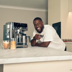 Ninja Luxe Café Pro Series, Espresso Machine, Drip Coffee, Cold Brew, Hot Water, Integrated Tamper, Built-in Grinder, Hands-Free Frother for Cappuccinos, Lattes, Americanos, Dairy or Non-Dairy, ES701