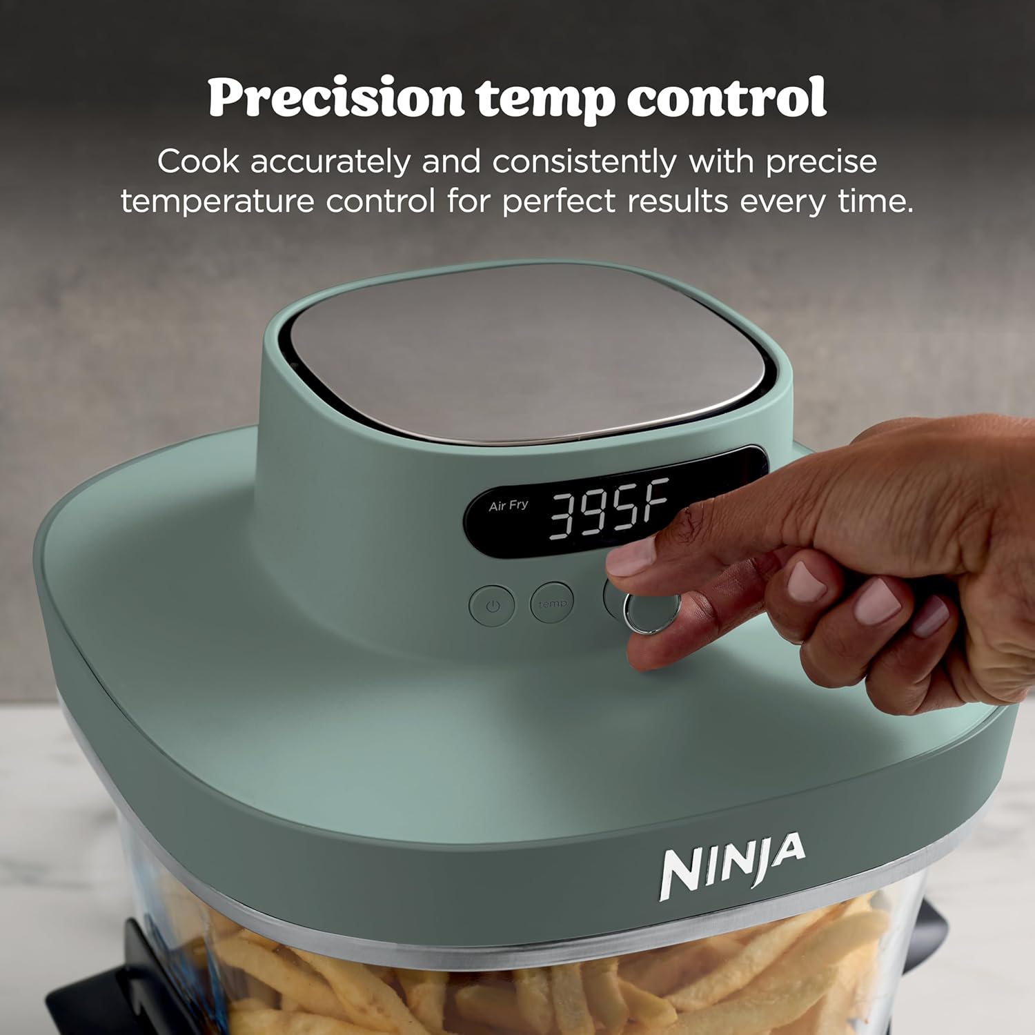 Ninja Crispi Pro 6-in-1 Glass Air Fryer | 6qt & 2.5qt Glass Containers with Storage Lids | Non-Toxic | Meal Prep, Microwave, Freezer & Dishwasher Safe | Air Fry, Bake & More | Ash Grey | AS101DG