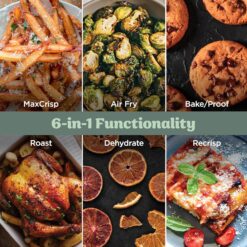 Ninja Crispi Pro 6-in-1 Glass Air Fryer | 6qt & 2.5qt Glass Containers with Storage Lids | Non-Toxic | Meal Prep, Microwave, Freezer & Dishwasher Safe | Air Fry, Bake & More | Ash Grey | AS101DG