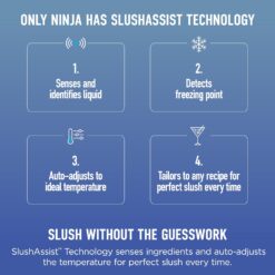 Ninja SLUSHi Max | XXL Smart Frozen Drink Maker | Exclusive Smart Technology | Party-Sized 150oz Capacity | No Ice Needed | 6 Programs | Perfect Temp & Texture up to 12 hours | Peach | FS605