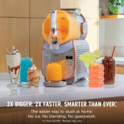 Ninja SLUSHi Max | XXL Smart Frozen Drink Maker | Exclusive Smart Technology | Party-Sized 150oz Capacity | No Ice Needed | 6 Programs | Perfect Temp & Texture up to 12 hours | Peach | FS605
