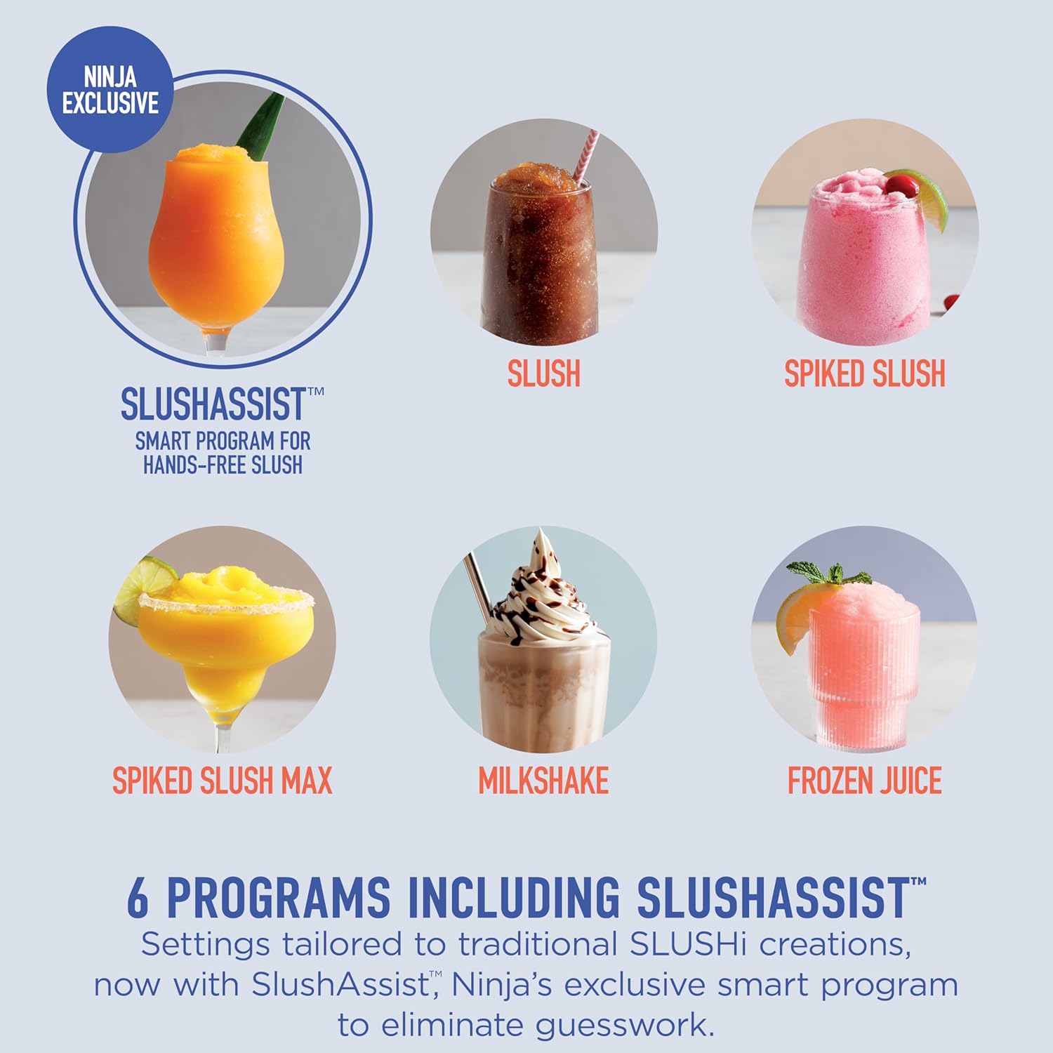 Ninja SLUSHi Max | XXL Smart Frozen Drink Maker | Exclusive Smart Technology | Party-Sized 150oz Capacity | No Ice Needed | 6 Programs | Perfect Temp & Texture up to 12 hours | Peach | FS605