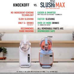 Ninja SLUSHi Max | XXL Smart Frozen Drink Maker | Exclusive Smart Technology | Party-Sized 150oz Capacity | No Ice Needed | 6 Programs | Perfect Temp & Texture up to 12 hours | Peach | FS605