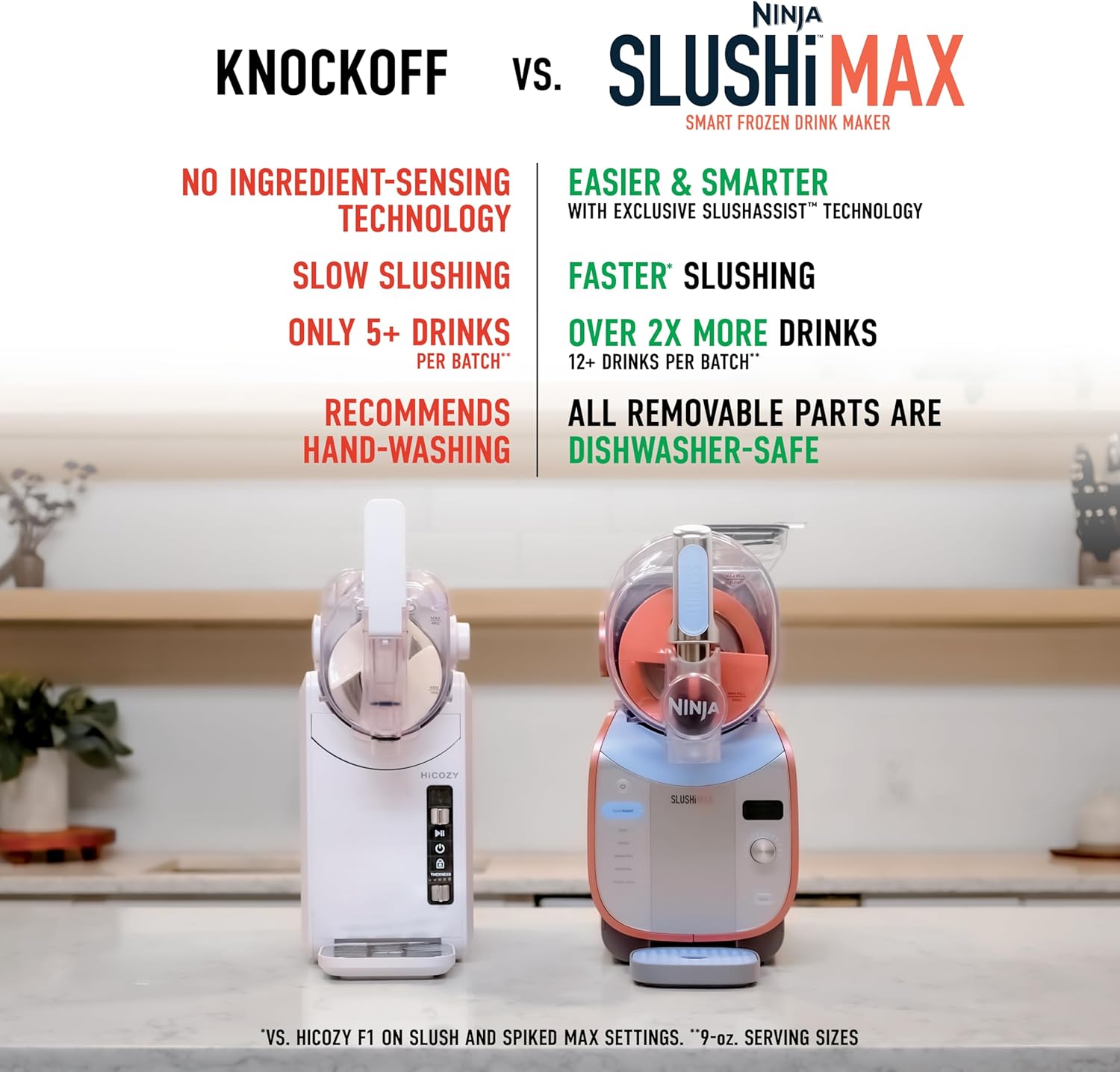 Ninja SLUSHi Max | XXL Smart Frozen Drink Maker | Exclusive Smart Technology | Party-Sized 150oz Capacity | No Ice Needed | 6 Programs | Perfect Temp & Texture up to 12 hours | Peach | FS605