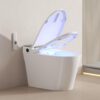 Smart Toilet with Bidet Built-In and Tank – Foam Shield, Heated Seat, Dual Flush, Warm Water & Dryer, Foot Sensor, Night Light, and Wireless Remote Control