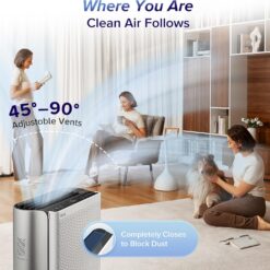 LEVOIT Air Purifiers for Home Large Room with 3-Channel Air Quality Monitor, 2655 Ft², EverestAir-P