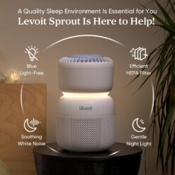 LEVOIT Air Purifier for Home Bedroom with HEPA Filter, Sprout