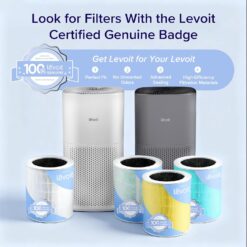 LEVOIT Air Purifiers for Home, Large Rooms Up to 2933 Ft², Core 600S-P, Gray