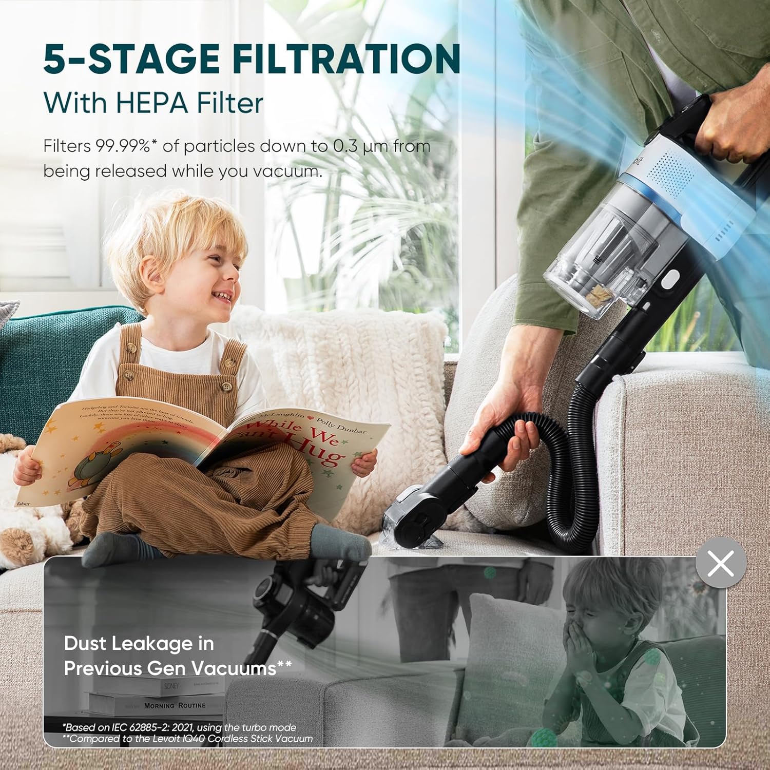 LEVOIT AERO Cordless Vacuum with Auto-Empty Station, HyperPulse Technology