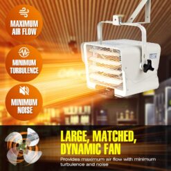 DR. INFRARED HEATER NEW Upgraded DR-975 7500-Watt 240-Volt Hardwired Shop Garage Electric Heater