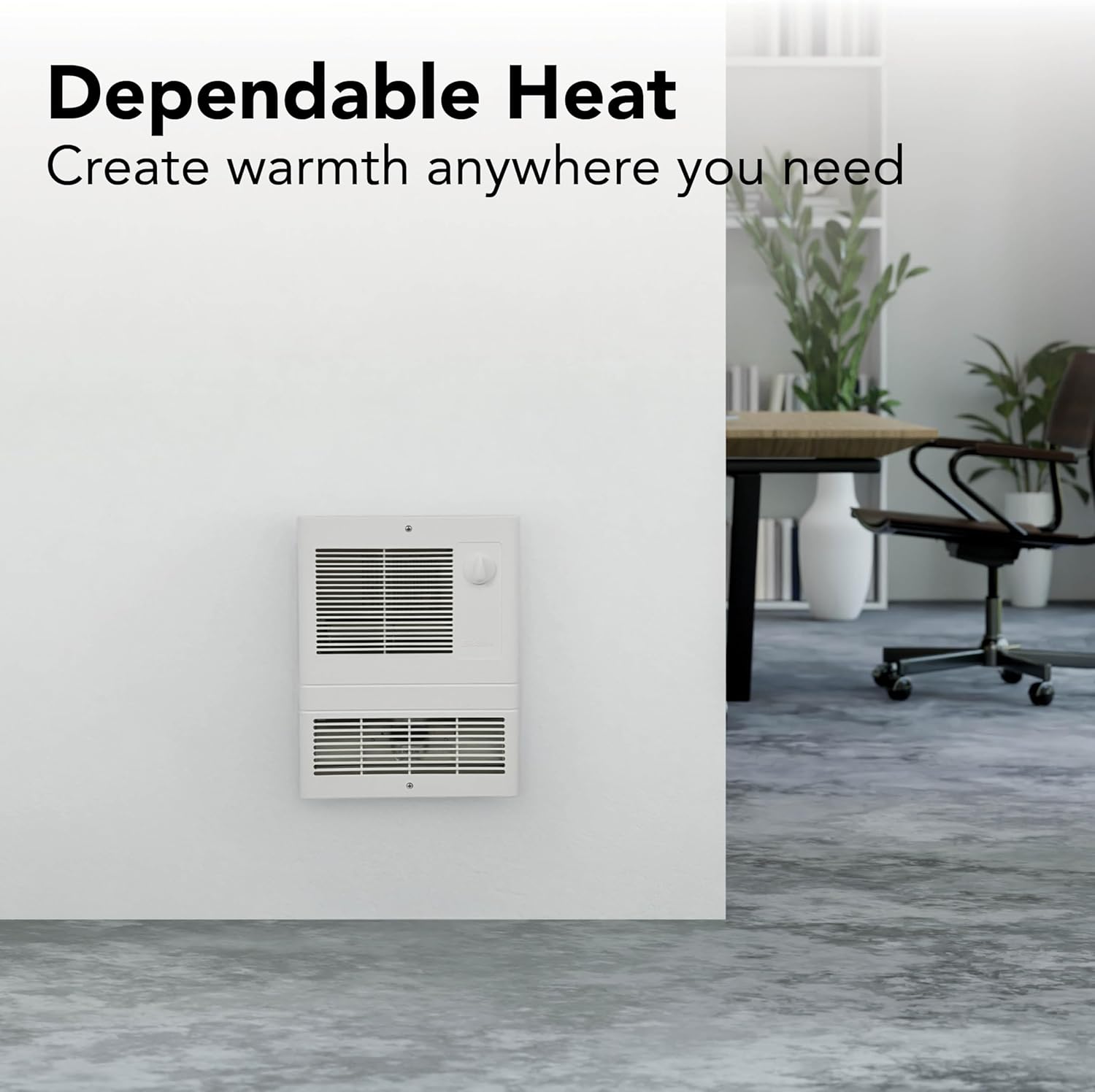 Broan-NuTone 9810WH High Capacity Wall Heater, White Grille, 1000-Watts, 120/240V