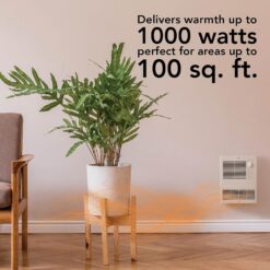 Broan-NuTone 9810WH High Capacity Wall Heater, White Grille, 1000-Watts, 120/240V