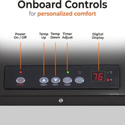 Comfort Zone Hard-Wired Digital Ceiling Mount Heater with Full-Function Remote, 10,000 Watt, 240 Volt