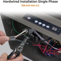 Comfort Zone Hard-Wired Digital Ceiling Mount Heater with Full-Function Remote, 10,000 Watt, 240 Volt