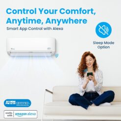 Senville LETO Series Mini Split Air Conditioner Heat Pump, 18000 BTU 208/230V, Inverter, 1.5 Ton