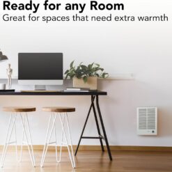 Broan-NuTone 194 High Capacity Wall Heater, White Painted Grille, 3000/1500 Watt 240 VAC, Covers 300 sq. ft.