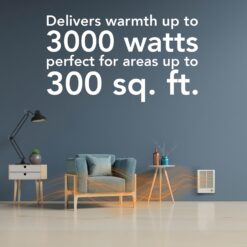 Broan-NuTone 194 High Capacity Wall Heater, White Painted Grille, 3000/1500 Watt 240 VAC, Covers 300 sq. ft.