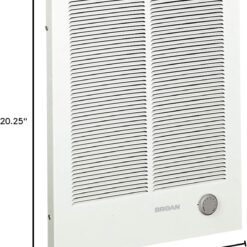 Broan-NuTone, White 198 High Capacity Wall Heater, Painted Grille, 4000/2000 Watt 240 VAC, 2000/4000