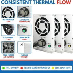 Xtreme Heaters Boat Engine Compartment Heater | 400w Marine Certified Bilge Heater