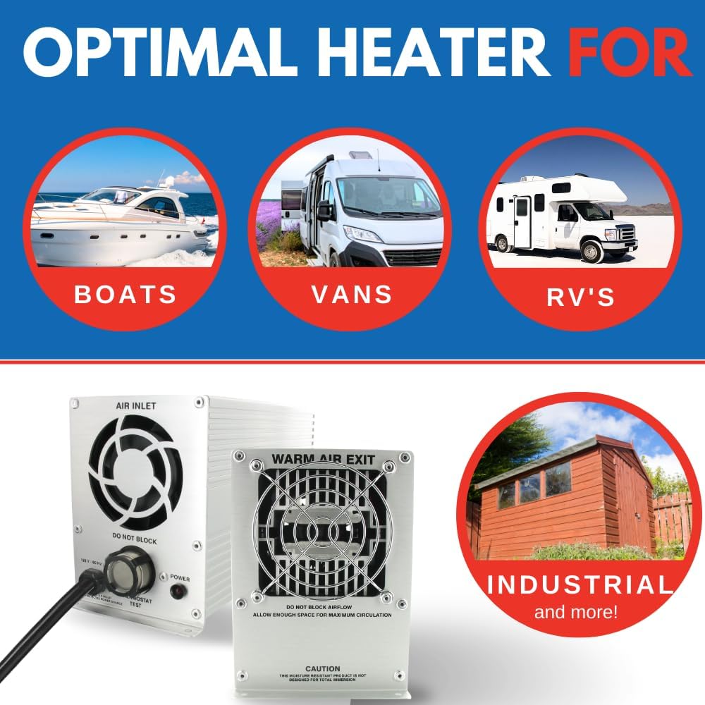 Xtreme Heaters Boat Engine Compartment Heater | 400w Marine Certified Bilge Heater