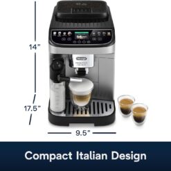 De'Longhi Magnifica Evo Next Fully Automatic Espresso Machine - Programmable Coffee Maker with Grinder and Milk Frother