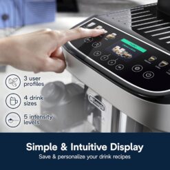 De'Longhi Magnifica Evo Next Fully Automatic Espresso Machine - Programmable Coffee Maker with Grinder and Milk Frother