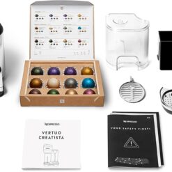 Nespresso Vertuo Creatista Coffee and Espresso Maker by Breville, Black Truffle