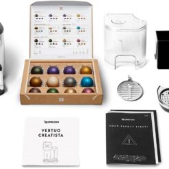 Nespresso Vertuo Creatista Coffee and Espresso Maker by Breville, Black Stainless Steel