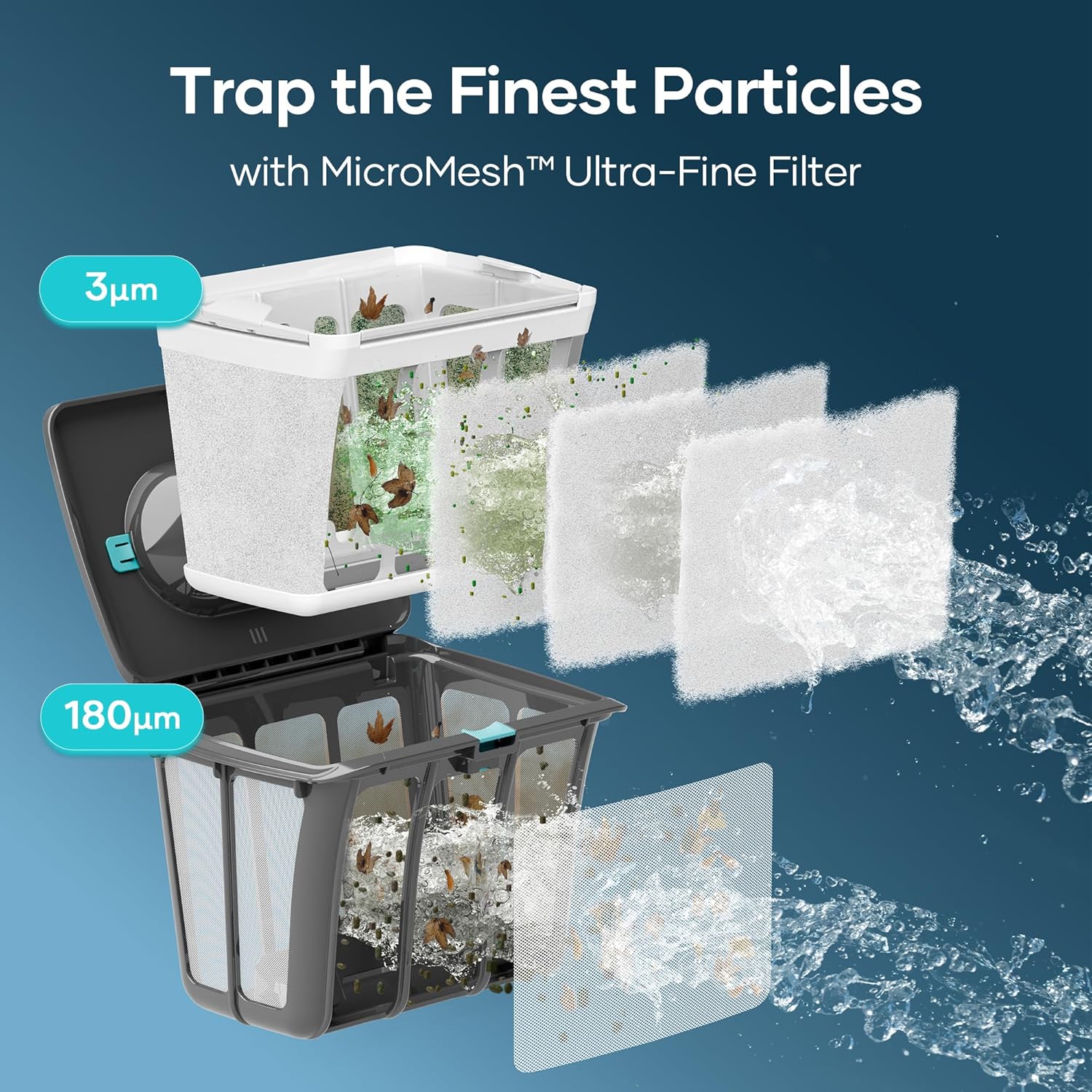 Aiper Scuba S1 Robotic Pool Cleaner, Wall & Waterline Cleaning, Double Filtration, Extended 180-Min Battery Life, Smart Navigation, App Support, OTA Upgrade